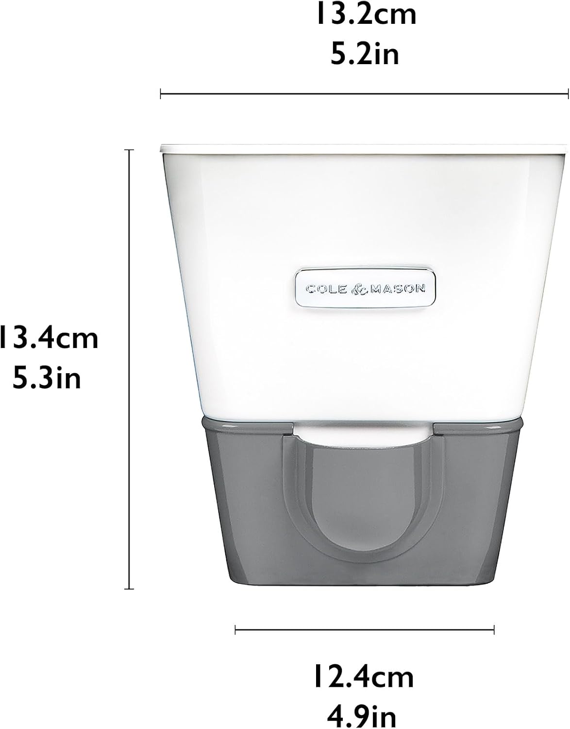 Cole & Mason Fresh Herb Keeper - Acrylic Storage Container for Refrigerator - Storage for Herbs & Vegetables for Fridge - Fresh Herb Keeper