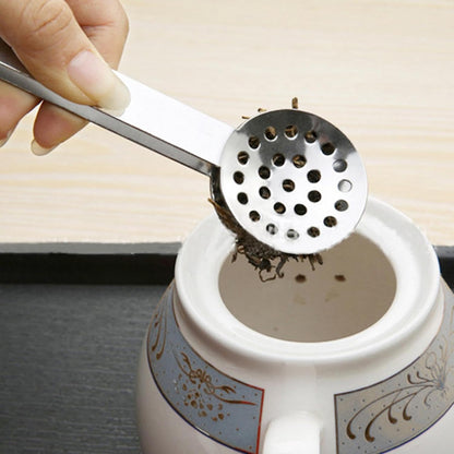 Stainless Steel Tea Bag Squeezer - Tea Filters Coffee Bag Tong | Thicken Tea Strainer Holder Clip | Tea Bag Strainer Clip Spoon For Gripping Tea Bags Ice Sugar Cubes | Lemon Clip Spoon For Tea Lovers