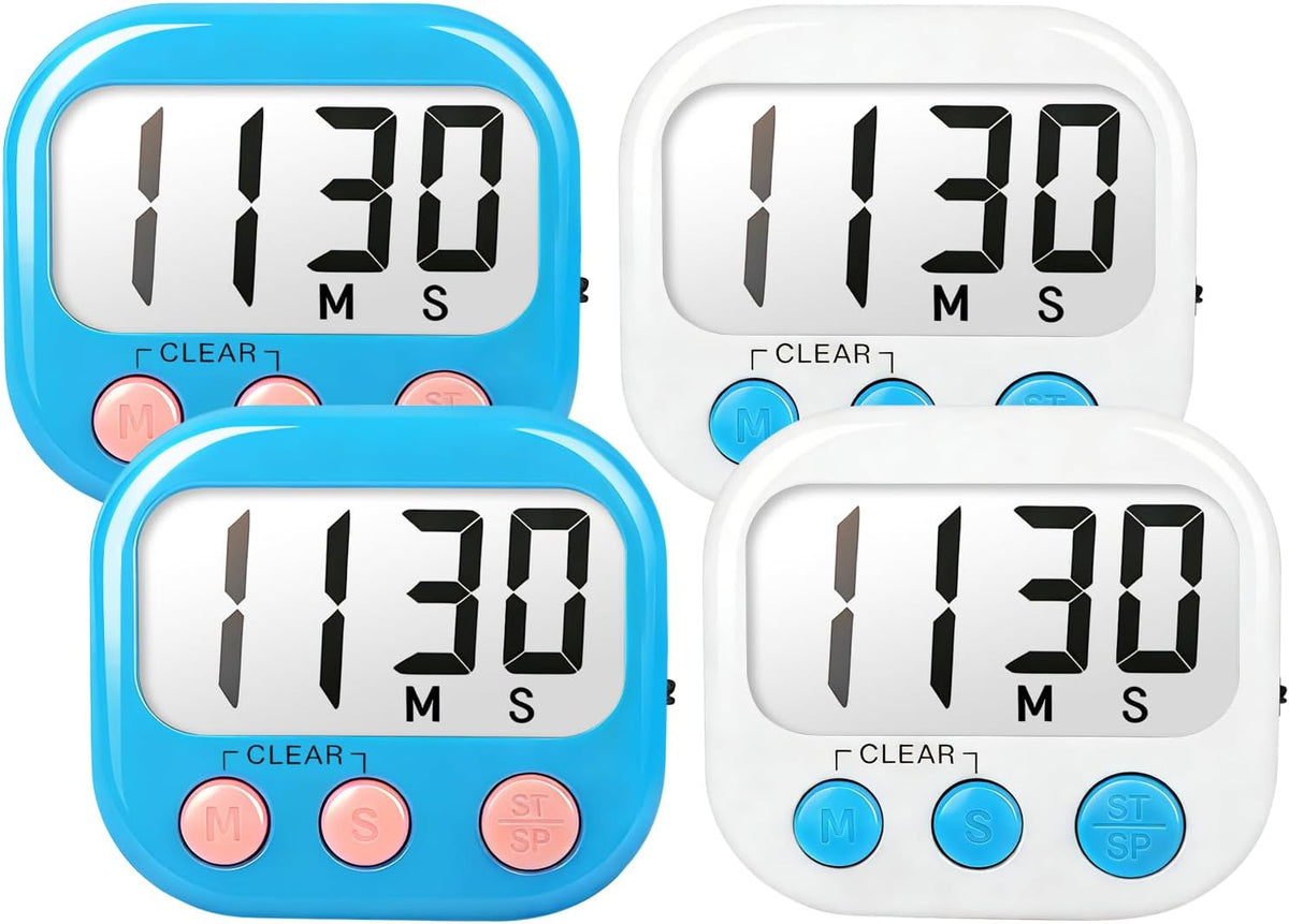 Digital Timer for Kids Classroom Timers for Teachers 2 Pack Blue Green