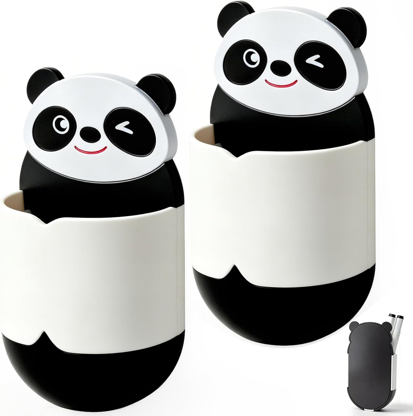 KITANIS Cute Ladybug Magnetic Pen Holder,2 Pack Magnetic Dry Erase Marker Holder,Magnet Storage Marker Pen Pencil Organizer for Refrigerator,Whiteboard,Locker Accessories