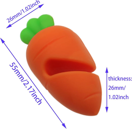 6PCS Silicone Heat Resistant Holder Keeping Lid Open Carrot Spill-proof Lid Lifter for Kitchen Restaurant Cooking Assistant to Reduce Soup Spills