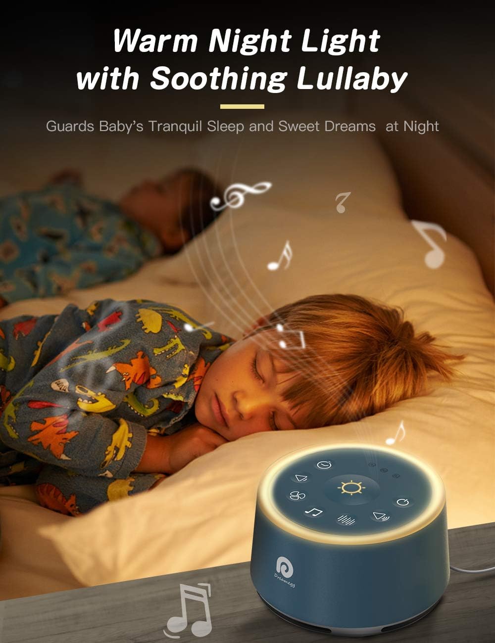Dreamegg White Noise Machine for Adults - 10W Powerful Sound Machine with 29 Soothing Sounds, Noise Masking for Snoring, Traffic & Office Privacy, Ideal for Home, Travel & Deep Sleep