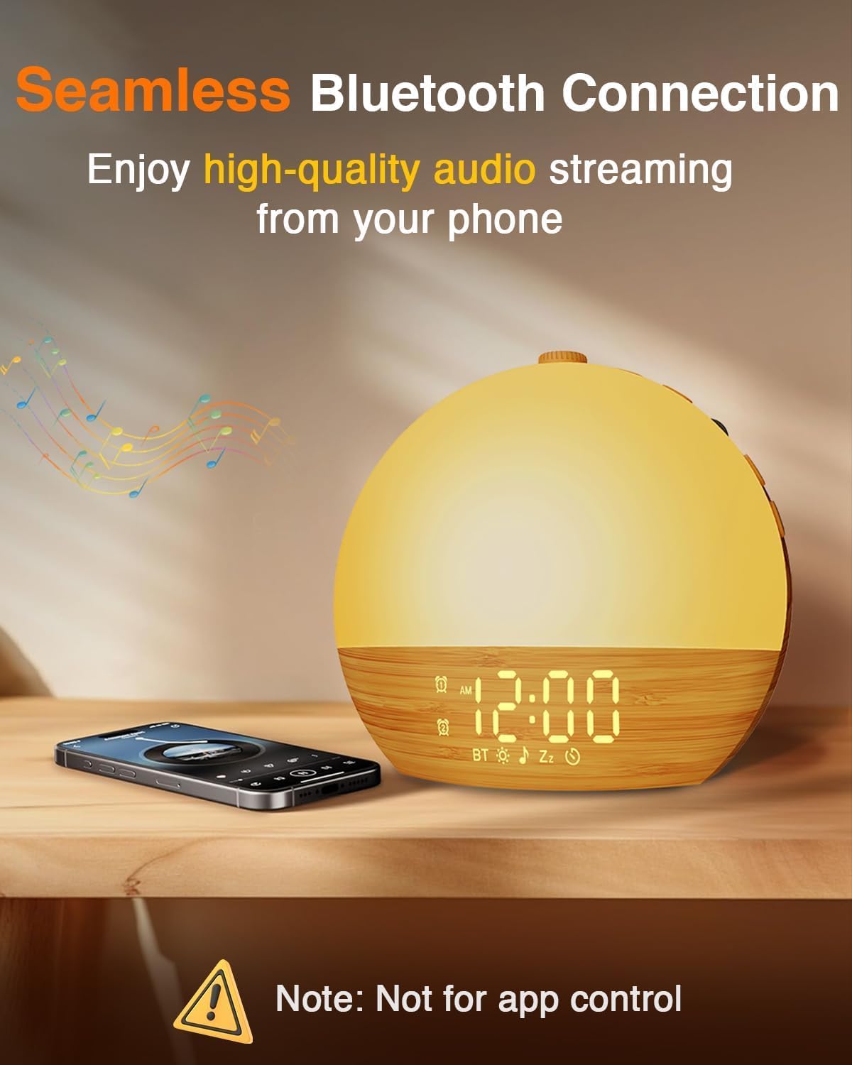 Sunrise Alarm Clock with Sound Machine - Natural Wake-Up Gradual Light