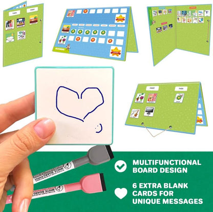 Magnetic Chore Chart for Kids - Reward Behavior Chart for Kids at Home | Dry Erase Morning Routine Schedule Board - Responsibility Star Chart for Toddlers 3-5 - 48 Magnets and 49 Stars
