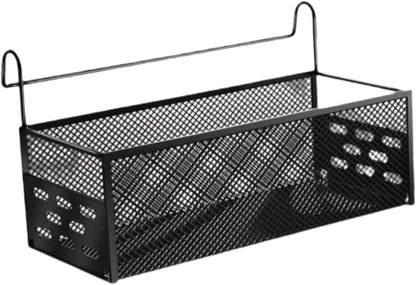 Dorm Bed Shelf Bunk Bed Organizer Shelf Bedside Hanging Organizer for Phone Office Tissues Dorm Bunk, Black