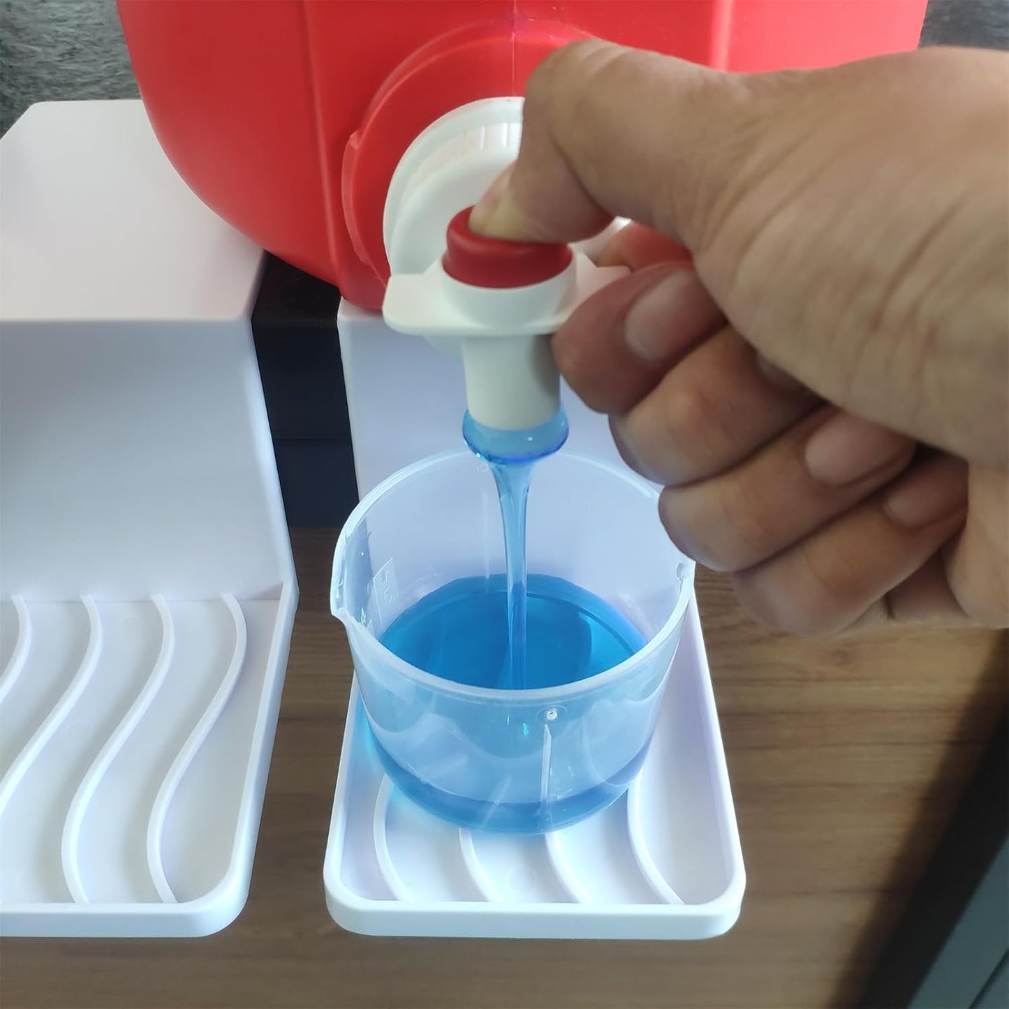 Spill-free Laundry Detergent Cup Holder Strong Load Bearing No More Leaks Drip Catcher Organizershousehold Supplies 2pcs Drip Catcher Gadget Room Organization Cup Tray Spills Soap Station Tray