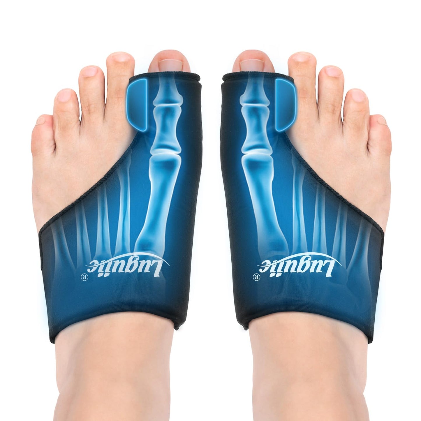 2-Pack Foot Ice Pack Wraps – Non-Slip Bunion Relief Socks with Hot & Cold Therapy for Gout, Swelling, Plantar Fasciitis, Hallux Valgus, and Sports Injuries