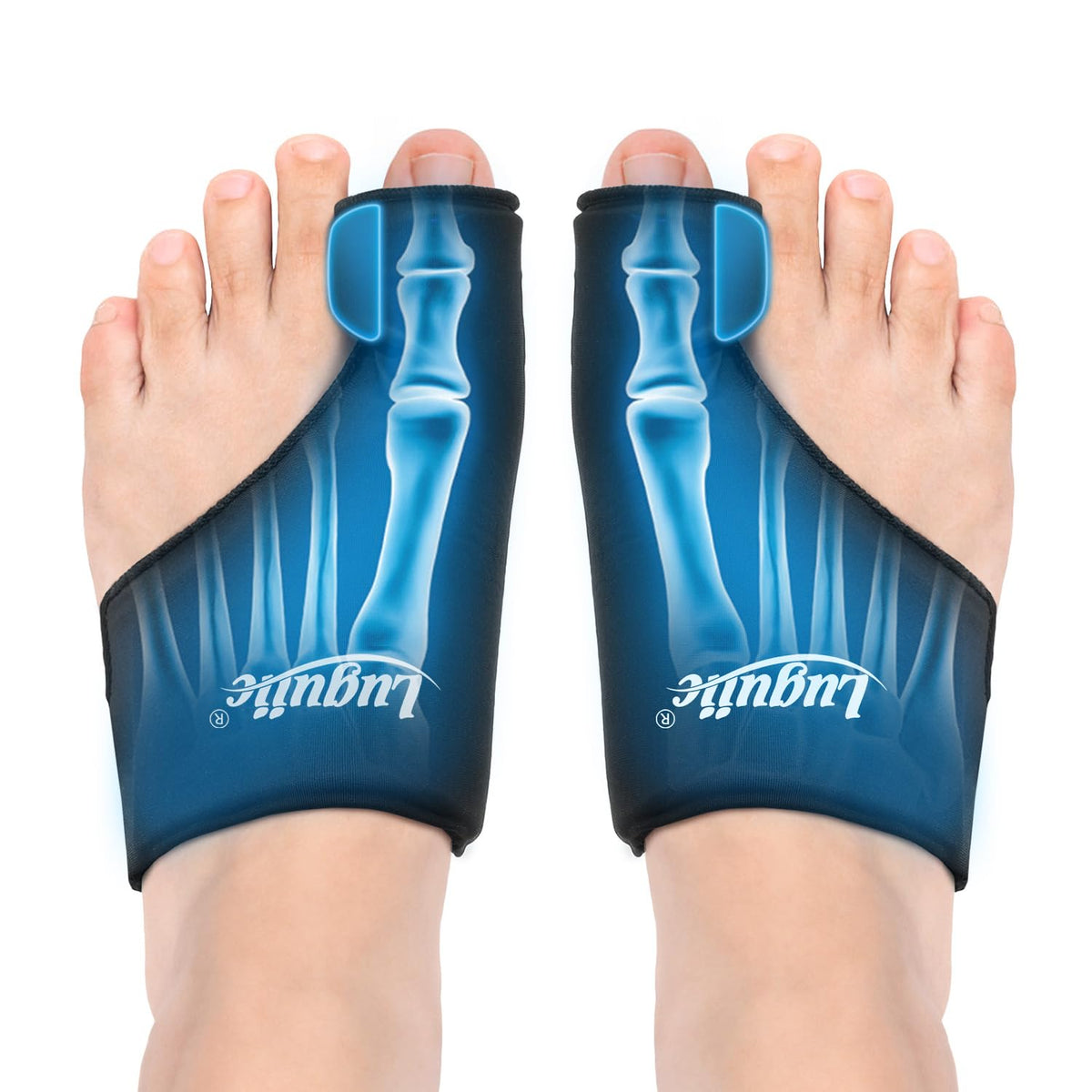 2-Pack Foot Ice Pack Wraps – Non-Slip Bunion Relief Socks with Hot & Cold Therapy for Gout, Swelling, Plantar Fasciitis, Hallux Valgus, and Sports Injuries