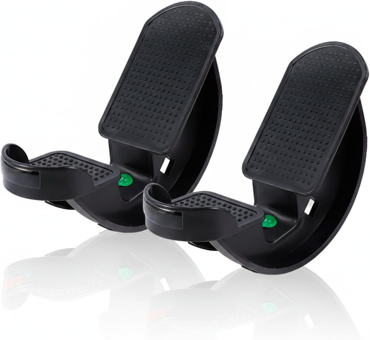 Calf Stretch Board Set of 2 Pieces Foot Rocker for Plantar Fasciitis Relief Achilles Therapy Device Ankle Mobility Balance Tool Non Slip Black Trainer Physical Therapy Equipment Leg Slant Stretcher