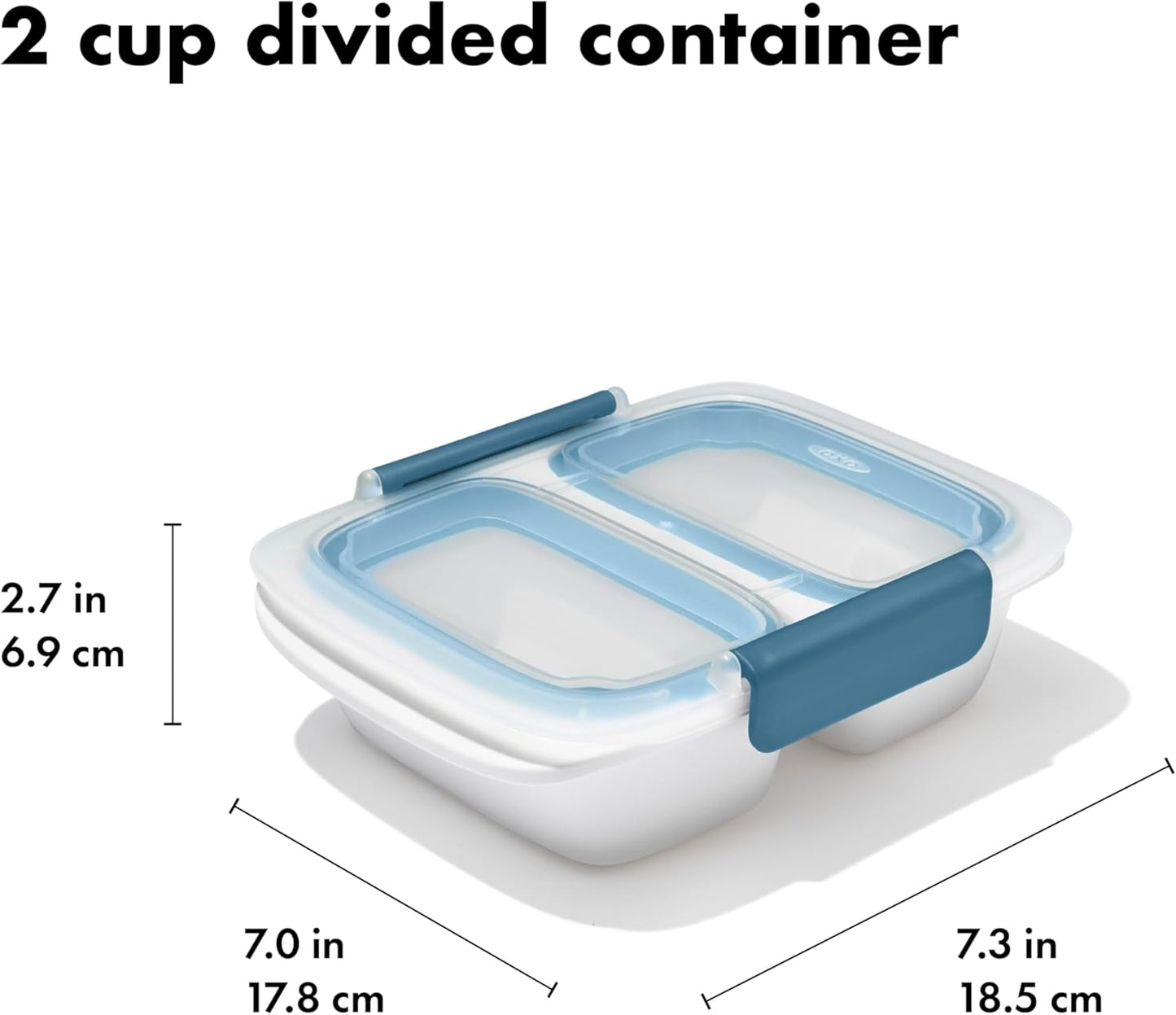 OXO Good Grips Prep and Go Container With Colander - Ocean Blue