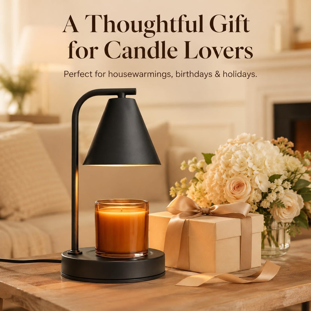 kobodon Candle Warmer Lamp with Timer Dragonfly Electric Candle Lamp Warmer