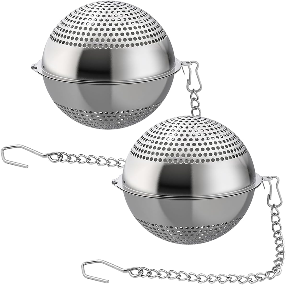 Food Grade 304 Stainless Steel Mesh Tea Ball 2.1 Inch Tea Infuser Strainer Filter Diffuser for Loose Tea
