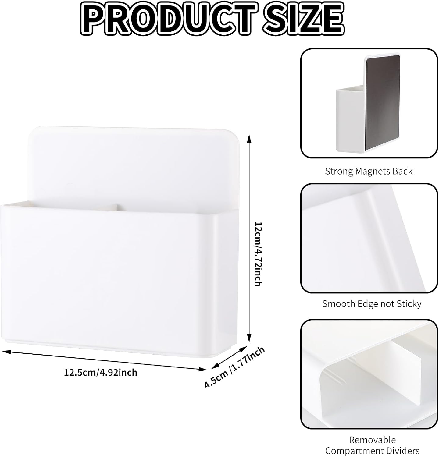 Camelmother 2Pcs Magnetic Dry Erase Marker Holder For Whiteboard Fridge | 2Slots Locker Accessories Teacher Classroom Must Haves Fridge magnets