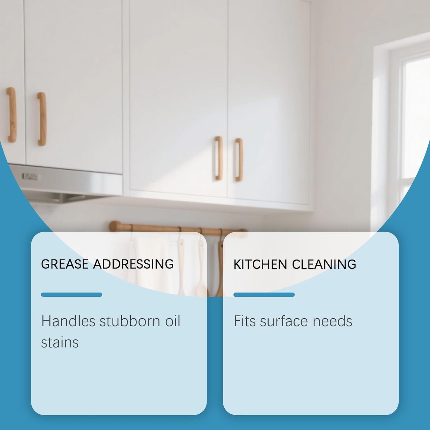 Kitchen Cabinet Cleaner Spray 5 fl.oz, Degreaser, No-Rinse | Foam degreaser for wood & painted cabinets, stove tops & backsplashes; helps remove grease, oil & grime; no-rinse formula