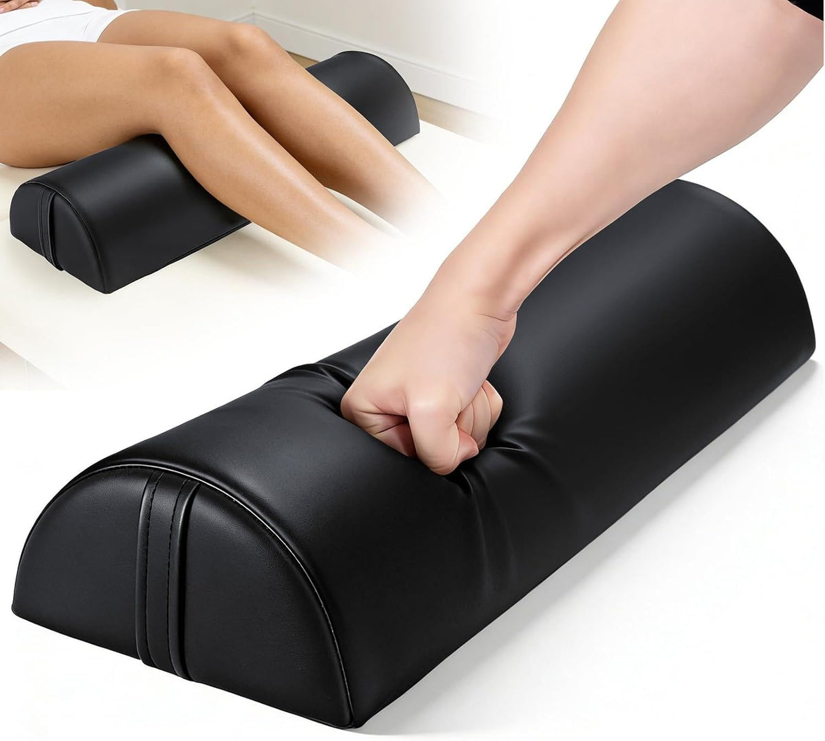Half Moon Bolster Pillow for Leg, 21 x 6 x 3 in Knee Support Pillow Pad