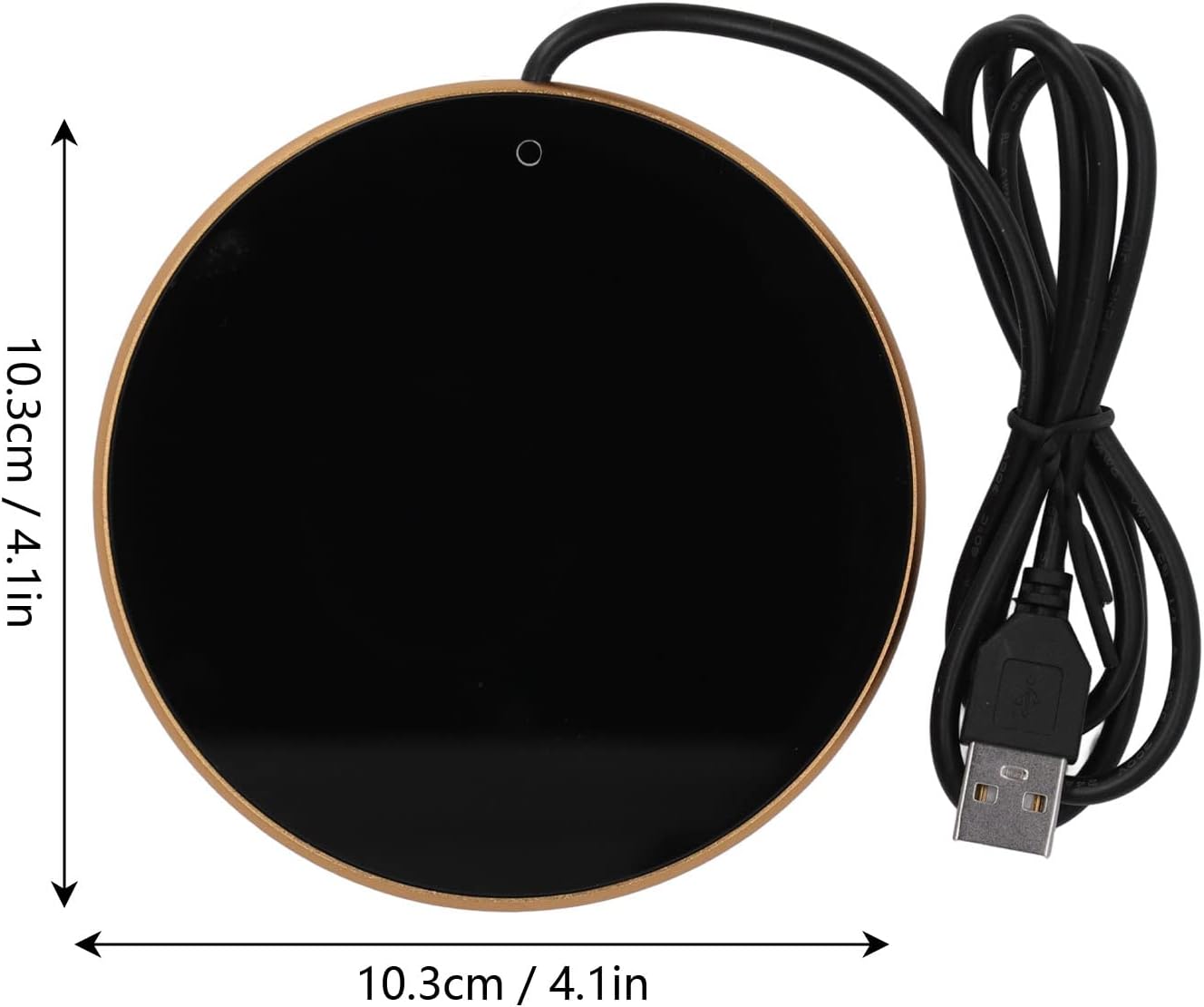 Smart Coffee Mug Warmer with Auto Shut Off, 55C Constant Temperature Coaster for Desk, Electric Beverage Warmer for Coffee Tea and Candle Wax (Black)