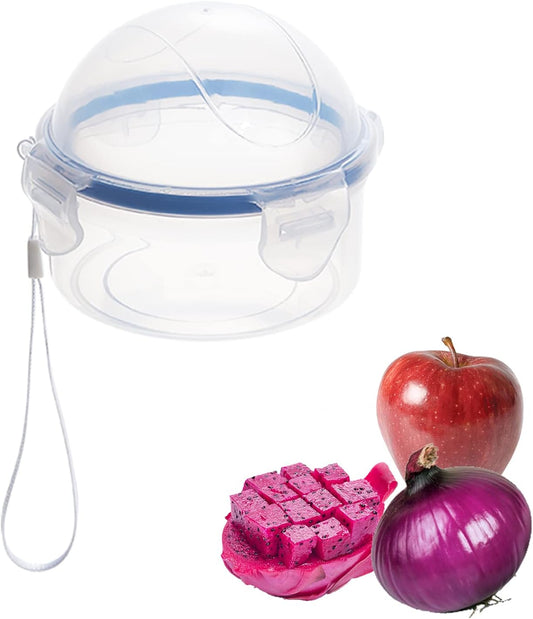 AYCCNH Onion Storage Container and Tomato Lemon Apple Produce Saver Holder, Portable Fruit and Vegetable Food Storage Keeper Containers for Fridge