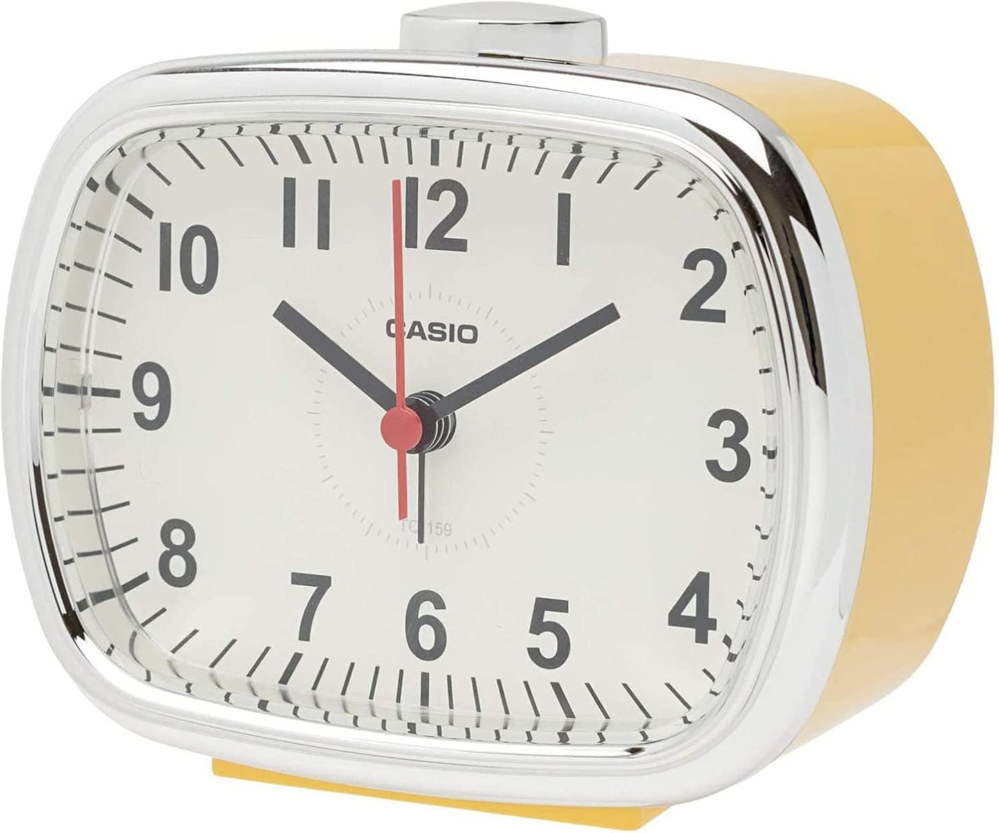 CASIO TQ-159-7JF Alarm Clock Cream Analog Snooze with Light, Retro