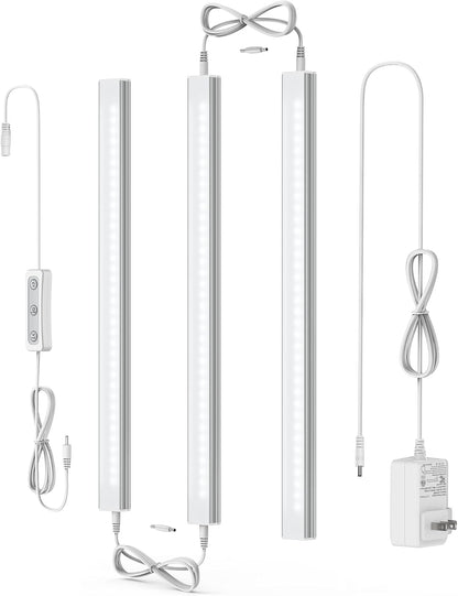 Motion Sensor Cabinet Lighting, 4500K Daylight, 3 Pack 12 inch Linkable