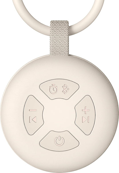 Portable Baby Sound Machine, White Noise Sleep Soother with 12 Soothing Sounds, 15H Battery, Timer & Bluetooth, Noise Canceling for Travel, Nursery, Stroller, Registry Gift for Newborn