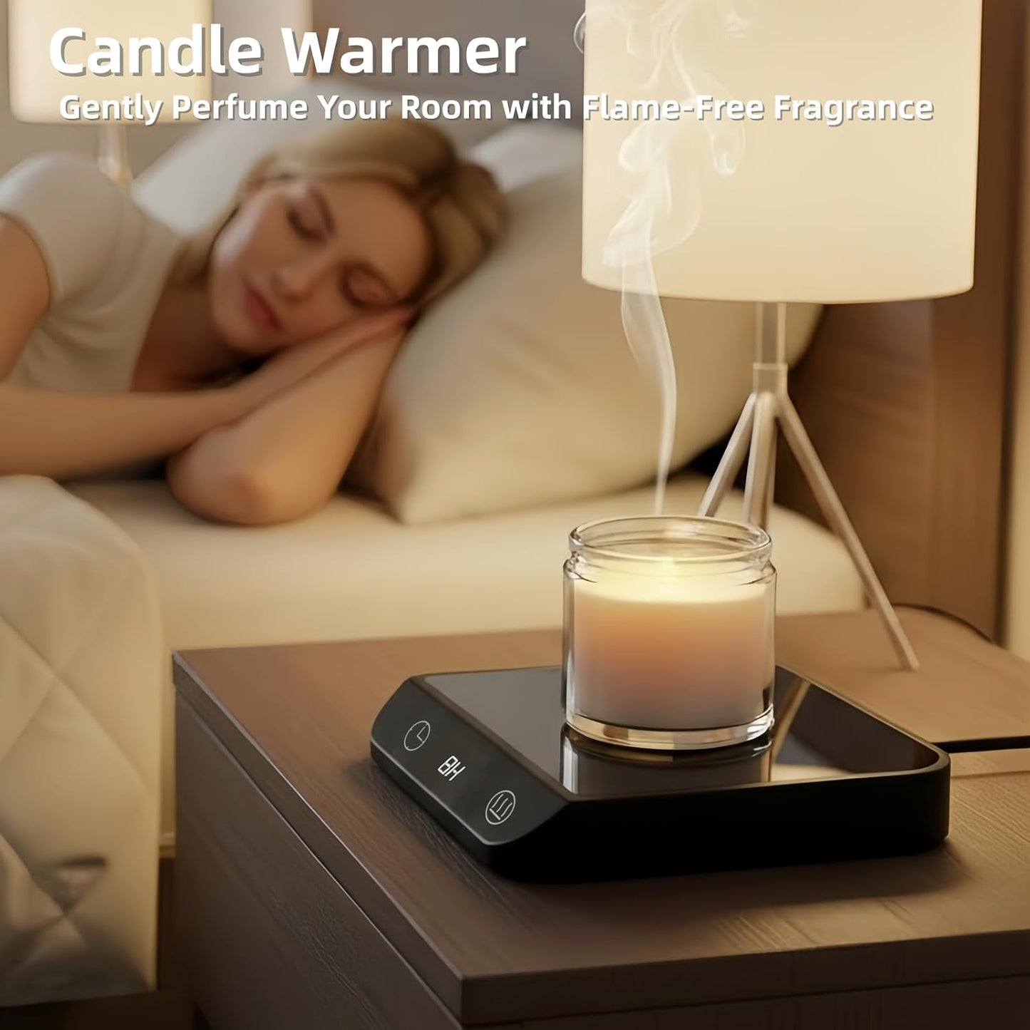 Coffee Mug Warmer & Candle Warmer 2-in-1, 46W Smart Cup Warmer for Desk | 6 Temperature Settings, 12-Hr Timer & 4-Hr Auto Shut-Off, Gift for Coffee Lovers, Home Office & Desk Warmer