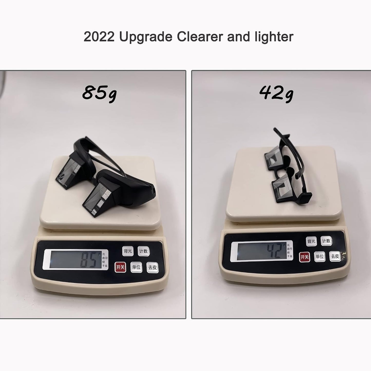 Lazy Glasses Laying Down Light Prism Glasses 90°Angle Prism Glasses Neck Relaxer for Lying down Reading and Watching
