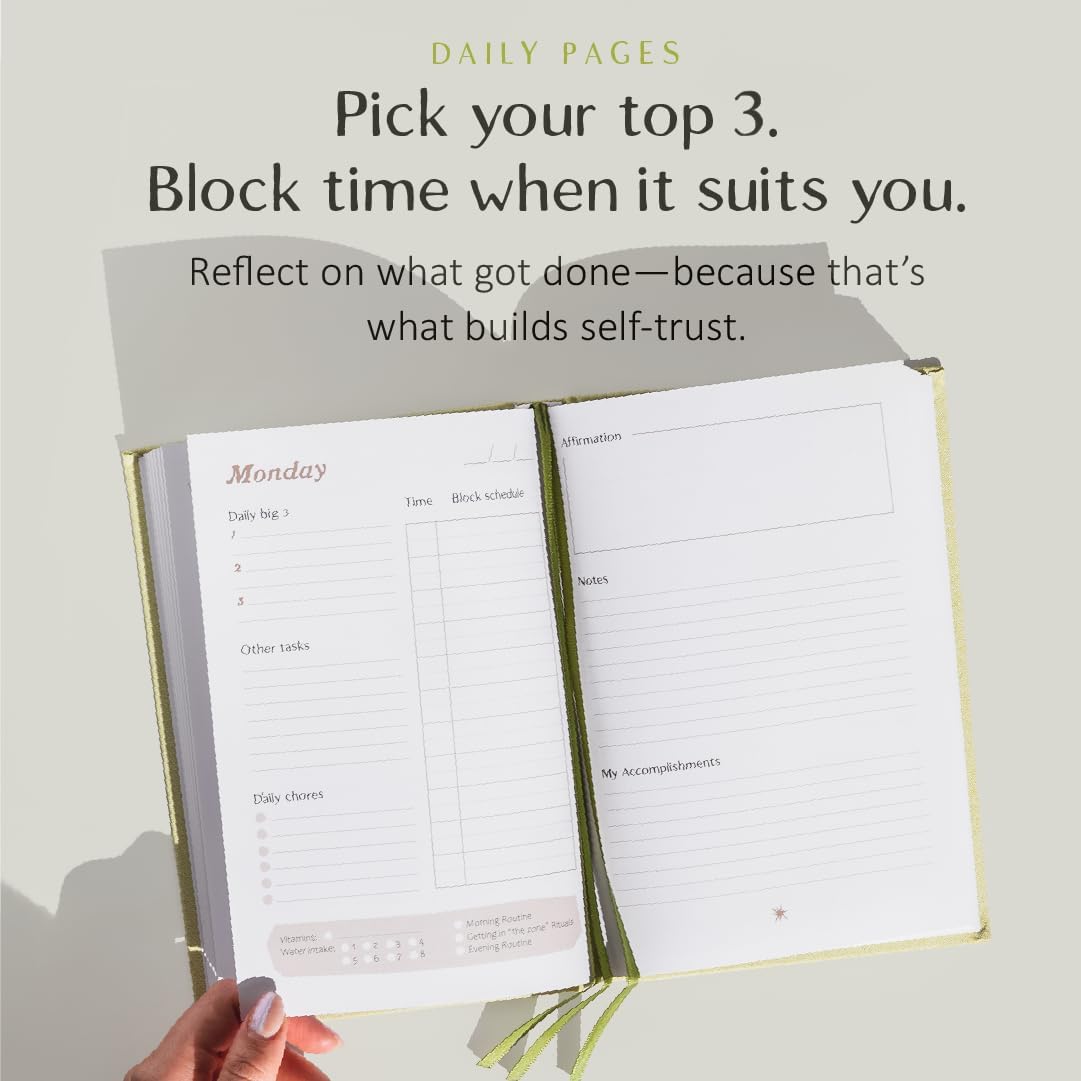 The ADHD Planner for Adults - Undated Daily & Weekly ADHD Journal for Disorganized People, 90 Days - Habit Tracker, Record Emotions & Mood - Academic Goals - Structure & Focus for Adults Brains