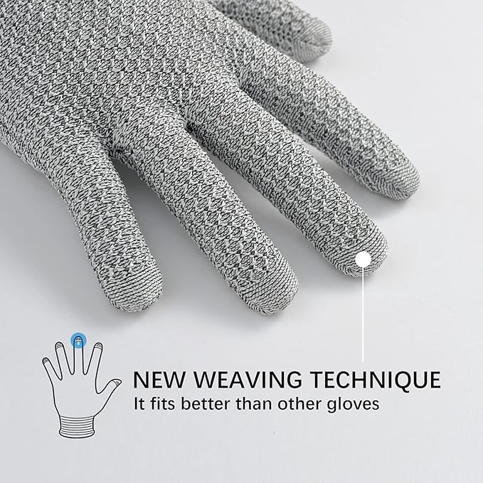 Cut Resistant Gloves Anti-Stab Safety Lvl 5 Made of PE Material Durable Kitchen Carpentry Fishing Glass Handling Cut Proof