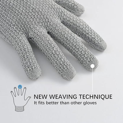 Cut Resistant Gloves Anti-Stab Safety Lvl 5 Made of PE Material Durable Kitchen Carpentry Fishing Glass Handling Cut Proof