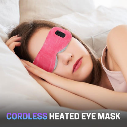 Aurya Heated Eye Mask for Dry Eyes, Cordless Warm Eye Mask, Relief Eye Irritated & Strained, Heated Mask for Blepharitis, Styes, Eye Relief, 8.85×3.35 in