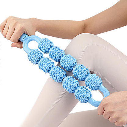 IMIKEYA 2pcs Muscle Massage Roller Stick for Legs, Yoga Trigger Point Massage Cane, Handheld Myofascial Therapy Tool for Calf Muscle Relaxation and Relief