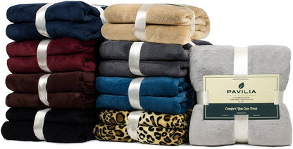PAVILIA Blanket with Sleeves for Adult Women Men, Soft Warm Wearable Blanket Fleece Wrap Throw, Robe Blanket Gift