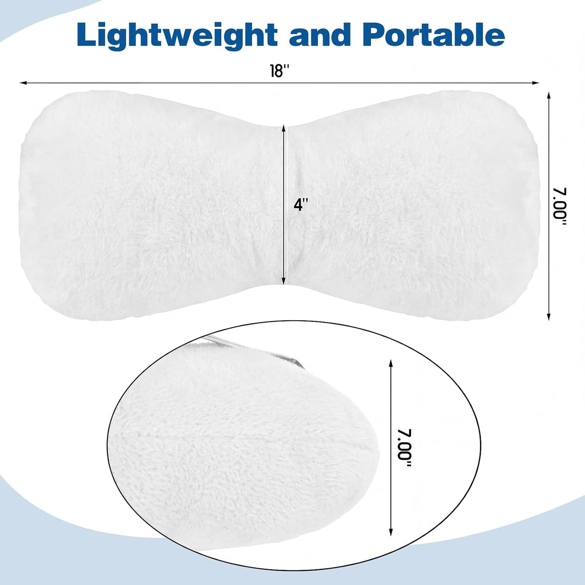 Colingmill 1 Pc Neck Pillow for Recliner Chair Headrest,Grey