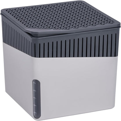Portable Small Dehumidifier, Compact And Rechargeable, Moisture Absorber For Bathroom, Bedroom, Garage, Closet, 1400 Cubic Feet, 1.1lbs, Gray