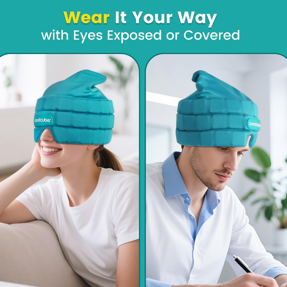 Neck Ice Pack Wrap for Cervical Pain, 2 Hours Long Lasting Cold | Ice Pack for Neck Shoulders Cooling, FSA Eligible, Flexible Cold Pack for Hot Weather, Hot Flashes, Surgery, Swelling