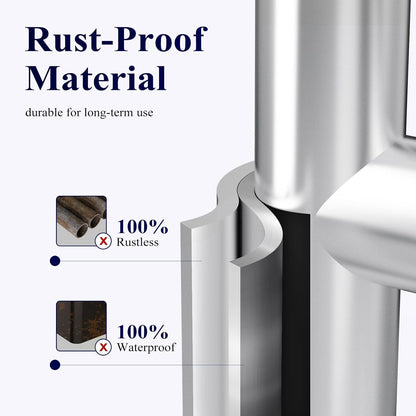 Kitsure Metal Toilet Paper Holder Free Standing, Medium, Black | Rustproof Toilet Paper Stand for 4 Rolls, Bathroom Organizers and Storage with Anti-Slip Base and Plastic Shelf