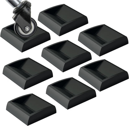 WELLGO Bed Stoppers & Furniture Cups 3"x3" 4Pack - Premium Silicone Casters Furniture Wheel Stoppers fit All Wheels of Furniture, Sofa Bed Chairs-Made up of Solid Silicone Prevents Scratches