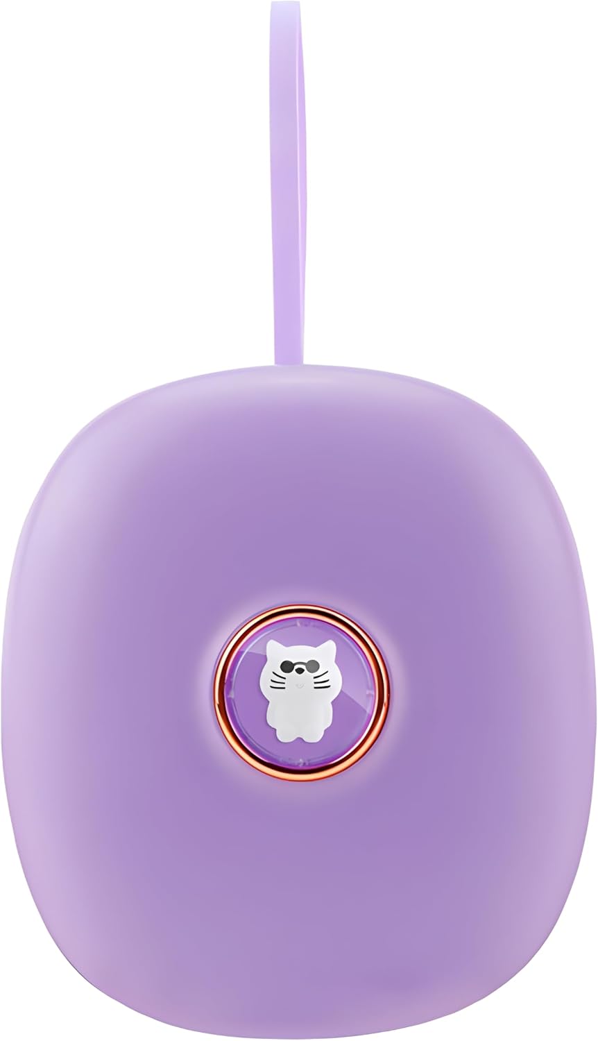 Digital Vibration Alarm Clock, Portable Bed Shaker with Snooze Adjustable Vibration for Heavy Sleepers Hearing Impaired, Under Pillow LED Display Flash Light Portable Rope(Blue)