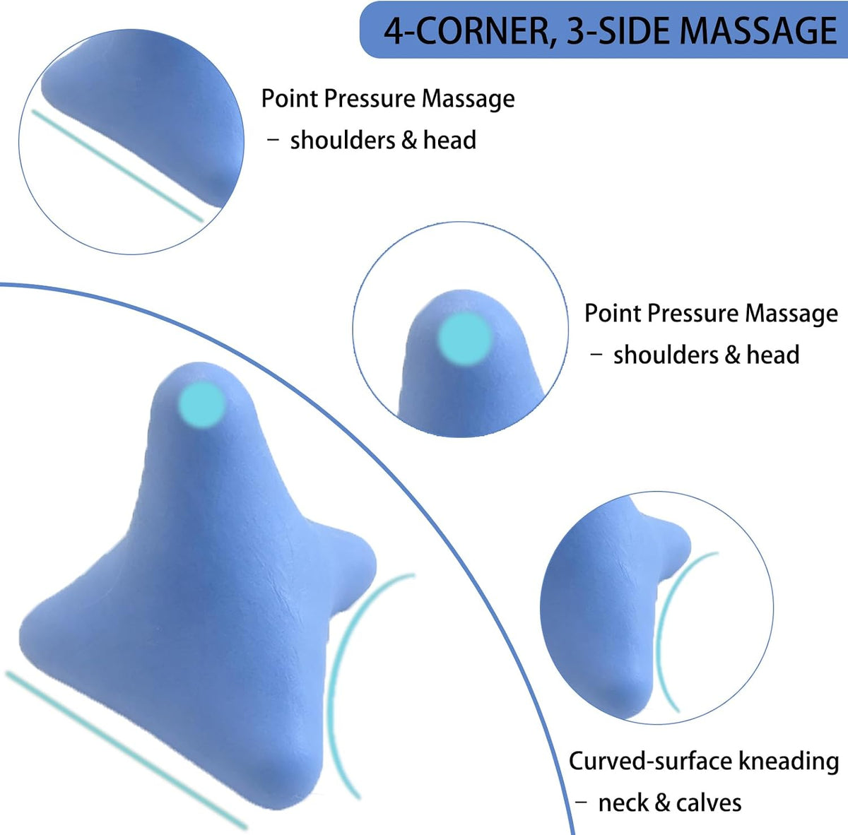 2Pcs Trigger Point Massage Tool, Massager Ball for Psoas Myofascial Release