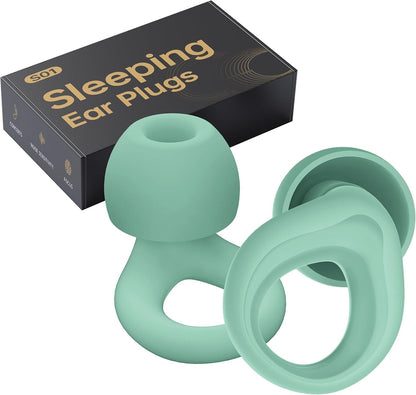 Ear Plugs for Sleeping Deep Focus, Travel, Snoring, 30dB Noise Reduction | Reusable Silicone Earplugs, Noise Cancelling, High Fidelity Hearing Protection, Black