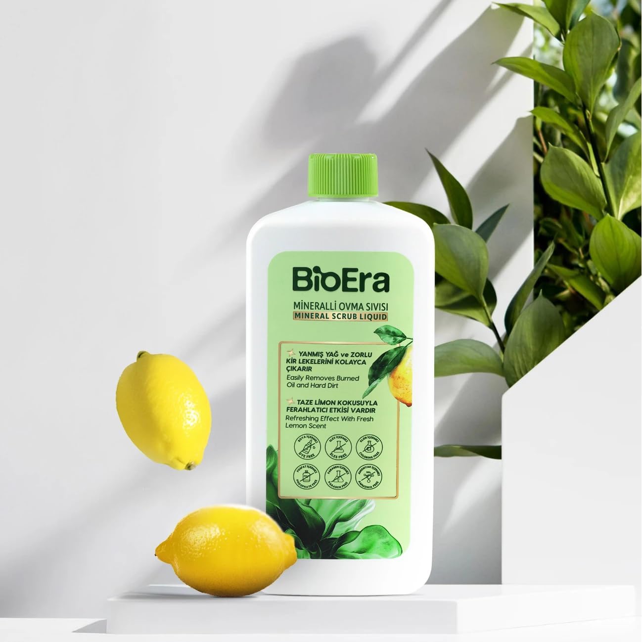 Plant-Derived Cream Cleaner, Cuts Grease, Gently Cleans with Baking Soda, Perfect for Ovens, Sinks, and Walls