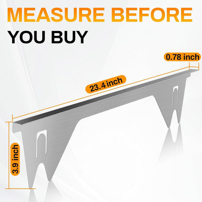 Stainless Steel Stove Gap Covers,Stove Gap Filler, Range Trim Kit, Stove Gap Guards, Heat Resistant and Easy to Clean, Easy retractable Length 13.8" to 27.5", Width 0.79",Black(2PCS)