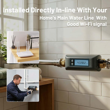 Water Leak Detector Kit for Home, GreenVation 3 Smart WiFi Water Sensor Alarm with App Alerts, 1 Base Station with 100dB Adjustable Alarm, RF 300m/984ft for Basement, Bathroom, Laundry
