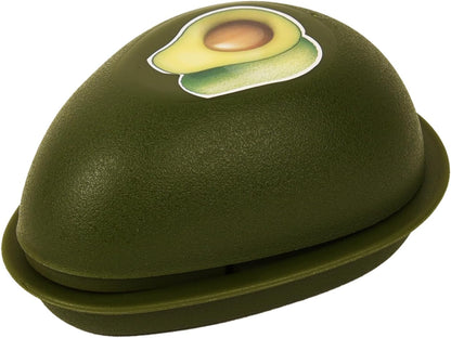 Food Keeper Storage Container with Lid, Food Saver for Fresh Avocados, Red Onions, and Garlic, BPA Free (Avocado)