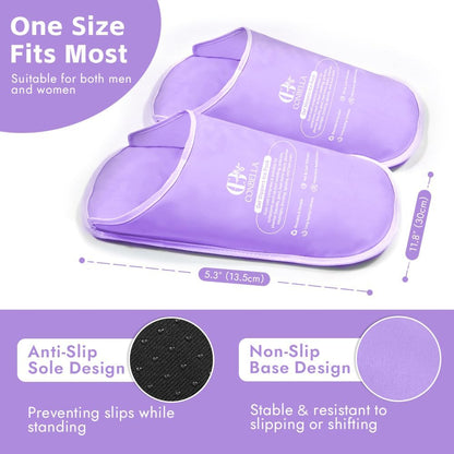Gel Ice Pack Slippers for Foot Pain Relief, 1 Pair, Blue