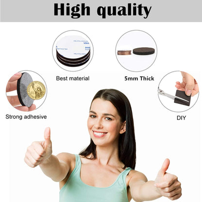 Felt Furniture Pads 300 Pieces, Furniture Pads for Hardwood Floors Black | Self-adhesive felt pads prevent scratches and noise, ideal for chair legs, suitable for hardwood floors and indoor furniture