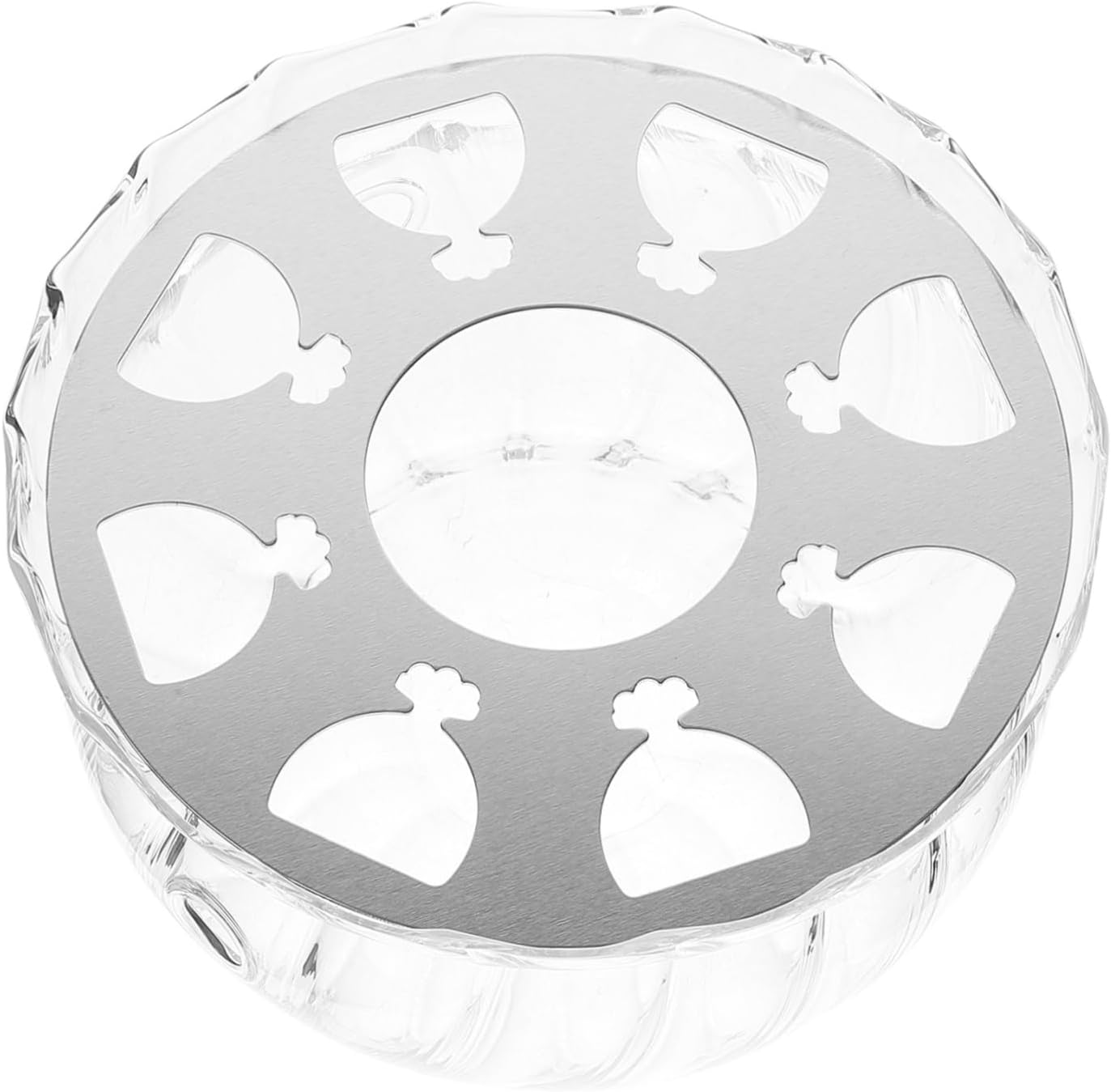 Elegant Glass Teapot Warmer High-Temperature Base Versatile Tealight Holder for Tea Soups Easy to Clean Design for Various Teapots