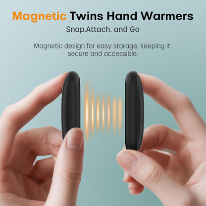 Okayice Magnetic Hand Warmers Rechargeable 2 Pack, Ultra Slim Electric Handwarmers,3 Levels Smart Heating,Portable, UL Certified, Pocket-Sized Camping Golf Hunting Essentials, Gifts for Men