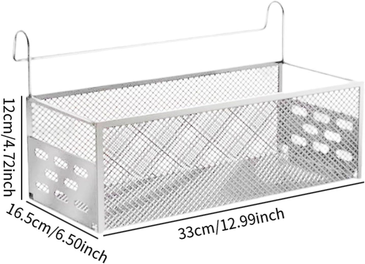 Dorm Bed Shelf Bunk Bed Organizer Shelf Bedside Hanging Organizer for Phone Office Tissues Dorm Bunk, Black