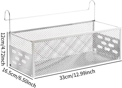 Dorm Bed Shelf Bunk Bed Organizer Shelf Bedside Hanging Organizer for Phone Office Tissues Dorm Bunk, Black